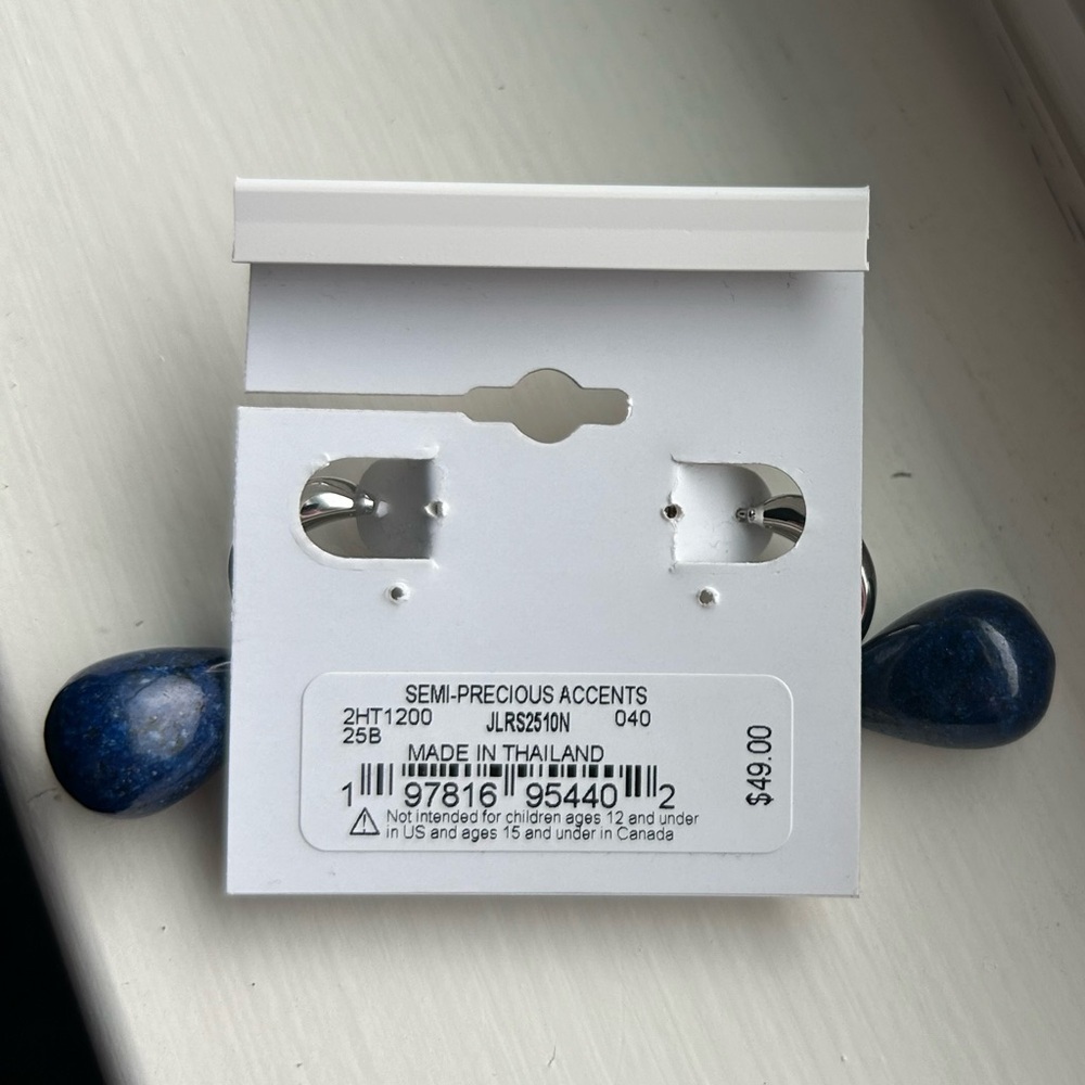 Lucky Brand Blue Stone Drop Earrings - Picture 4 of 4